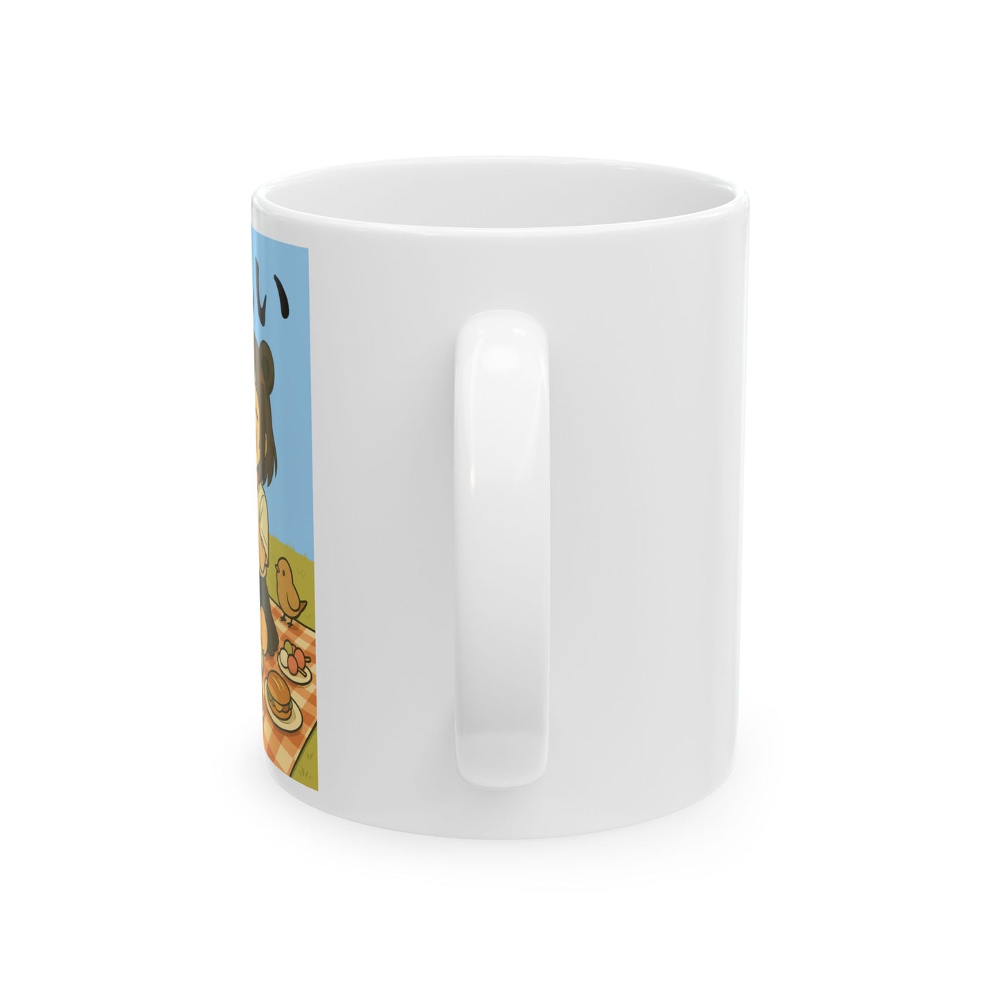 "tanoshii" (楽しい) Picnic Anime Girl Mug