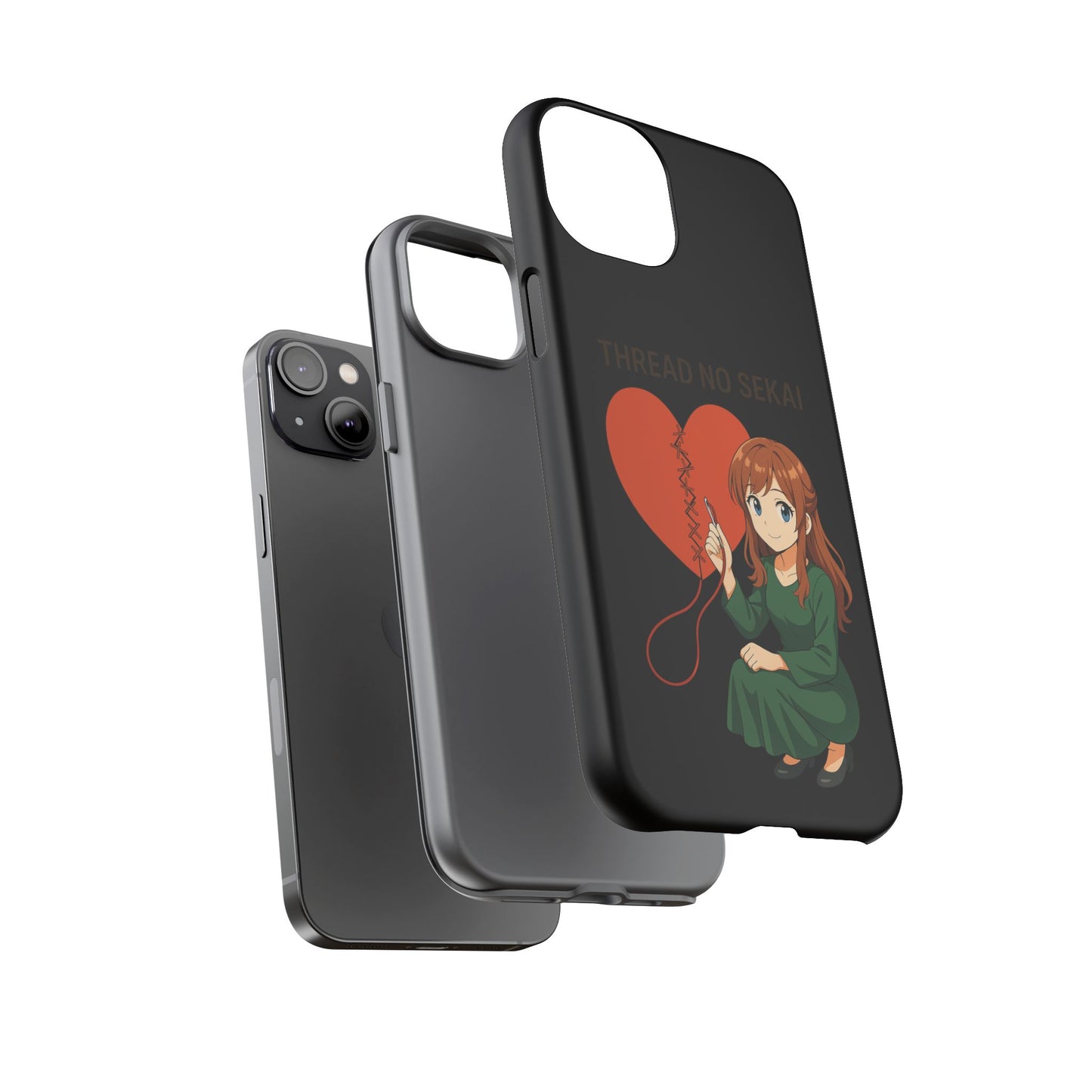 Thread No Sekai - Anime-Inspired Phone Case, Kawaii Design, Gift for Her, Cute Accessory
