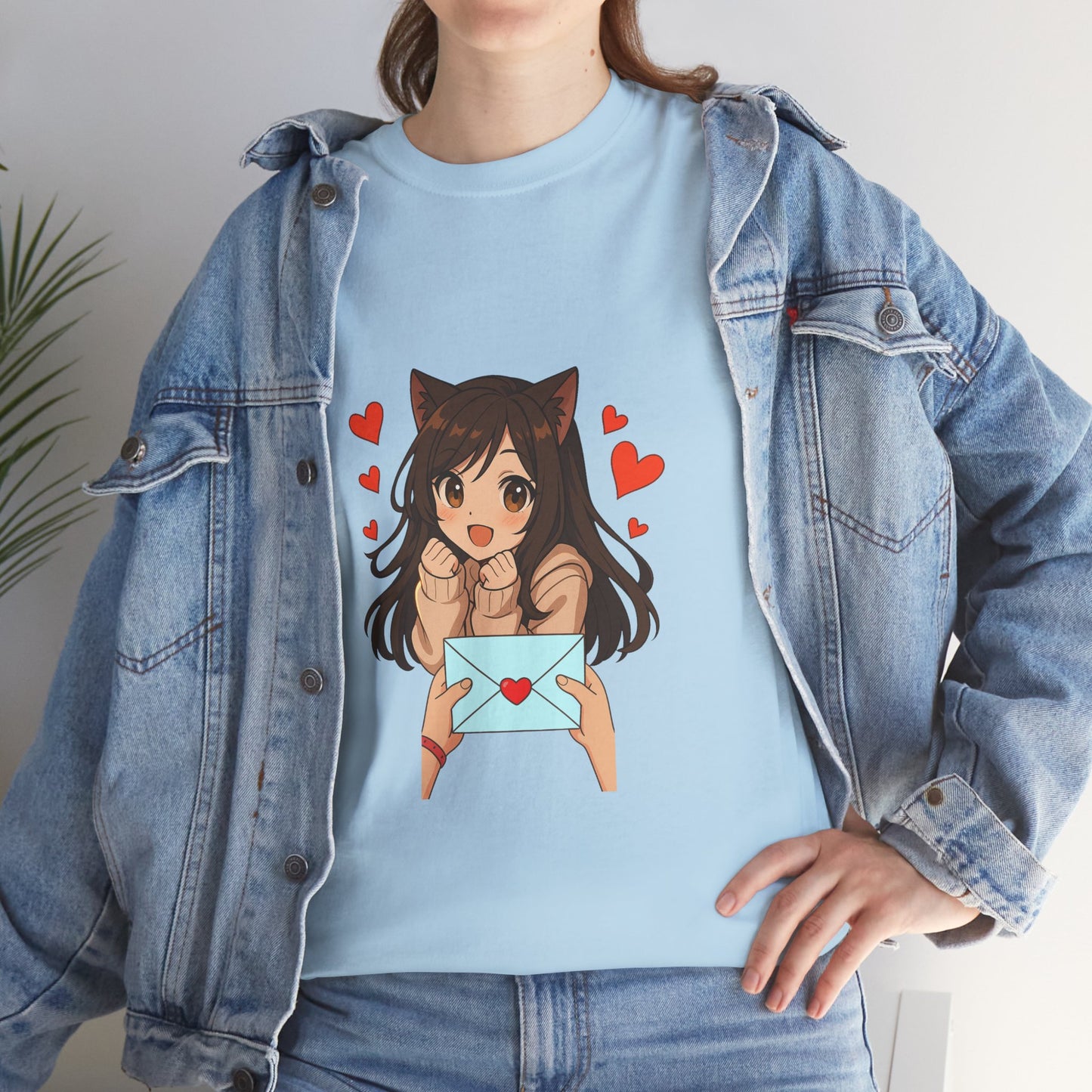 Anime Cat Girl In-Love T-Shirt