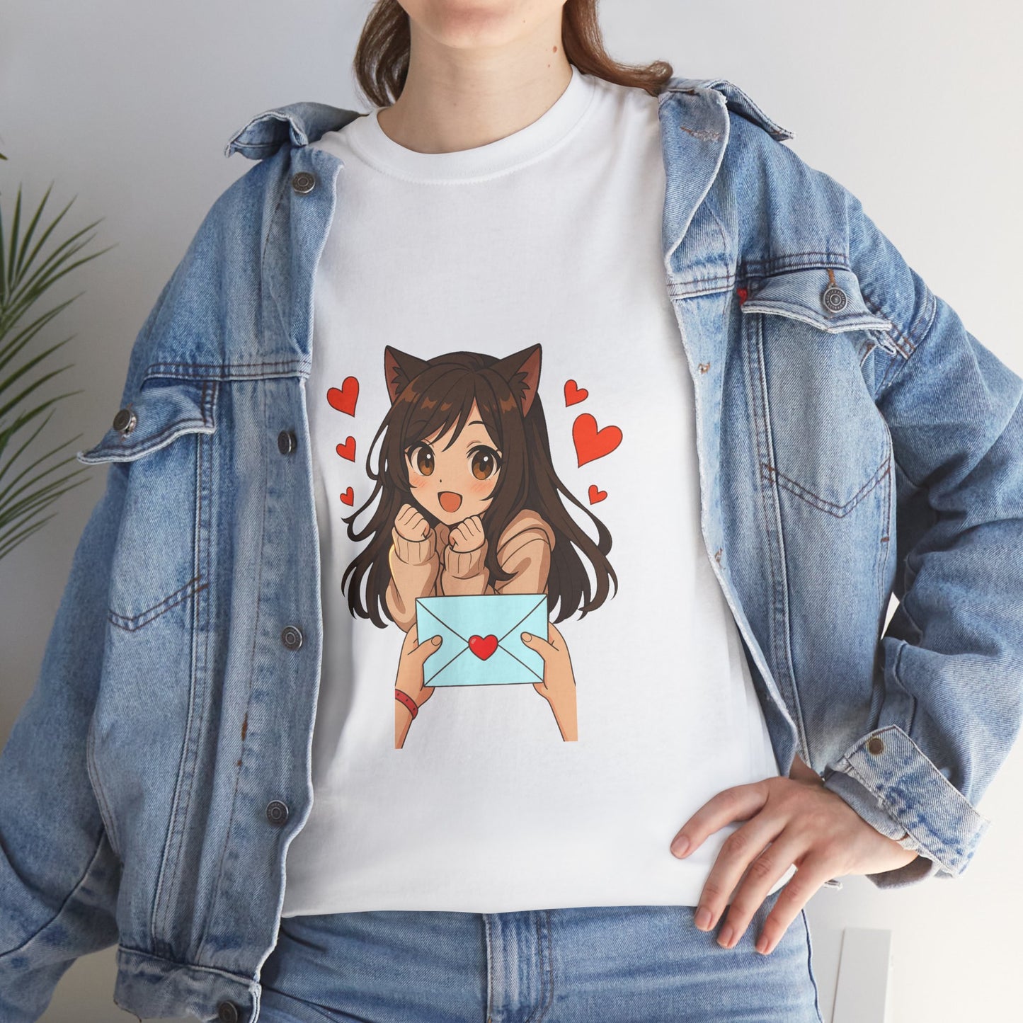 Anime Cat Girl In-Love T-Shirt
