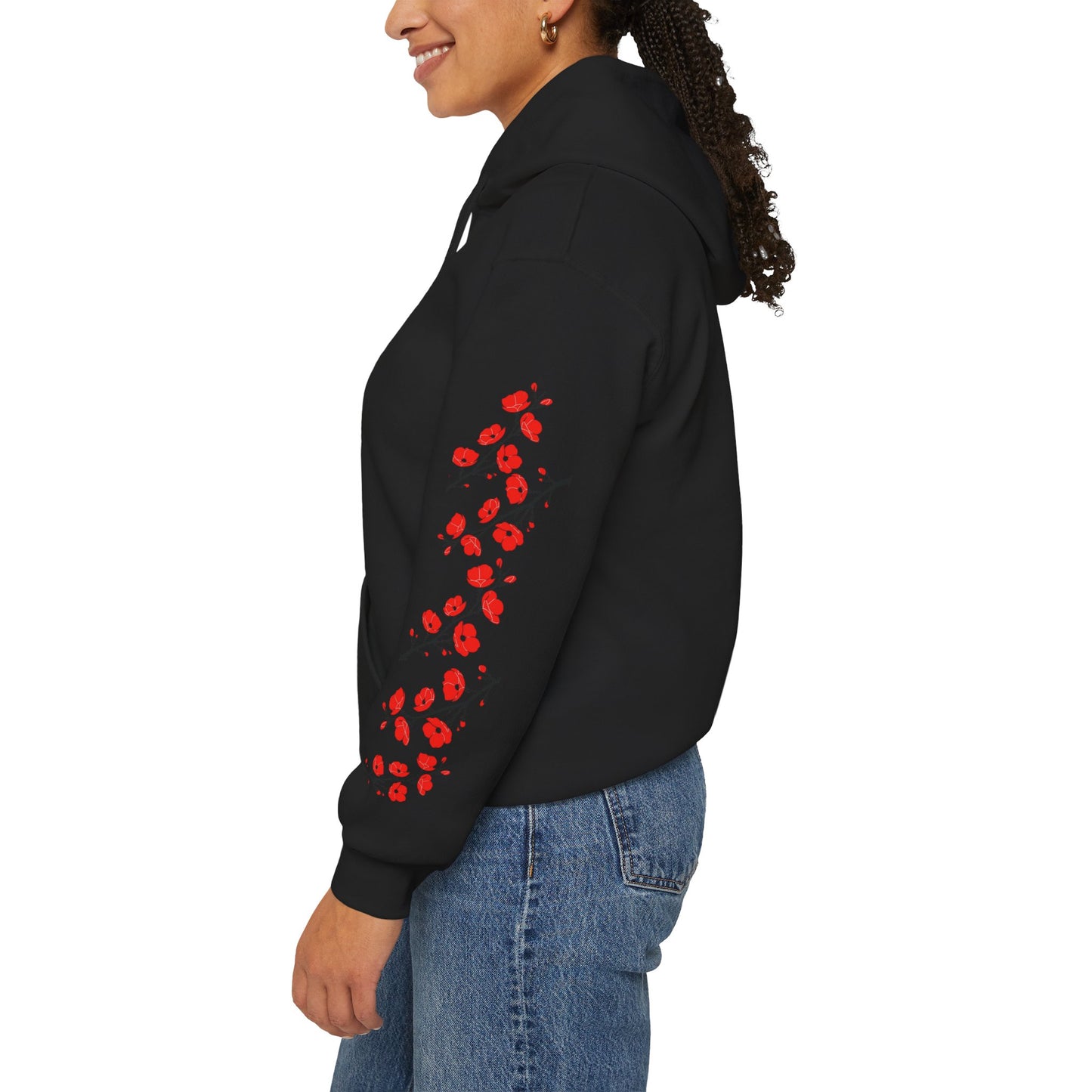 Kitsune Angel Rising Sun Hoodie