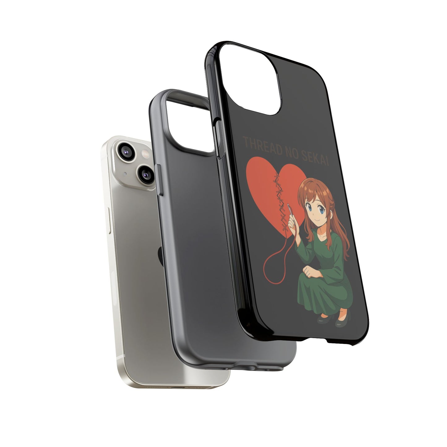 Thread No Sekai - Anime-Inspired Phone Case, Kawaii Design, Gift for Her, Cute Accessory