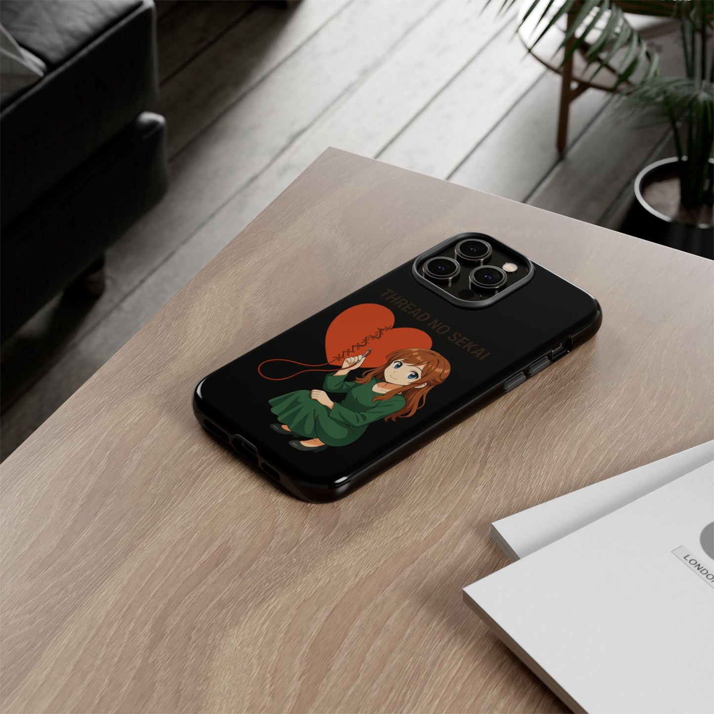 Thread No Sekai - Anime-Inspired Phone Case, Kawaii Design, Gift for Her, Cute Accessory