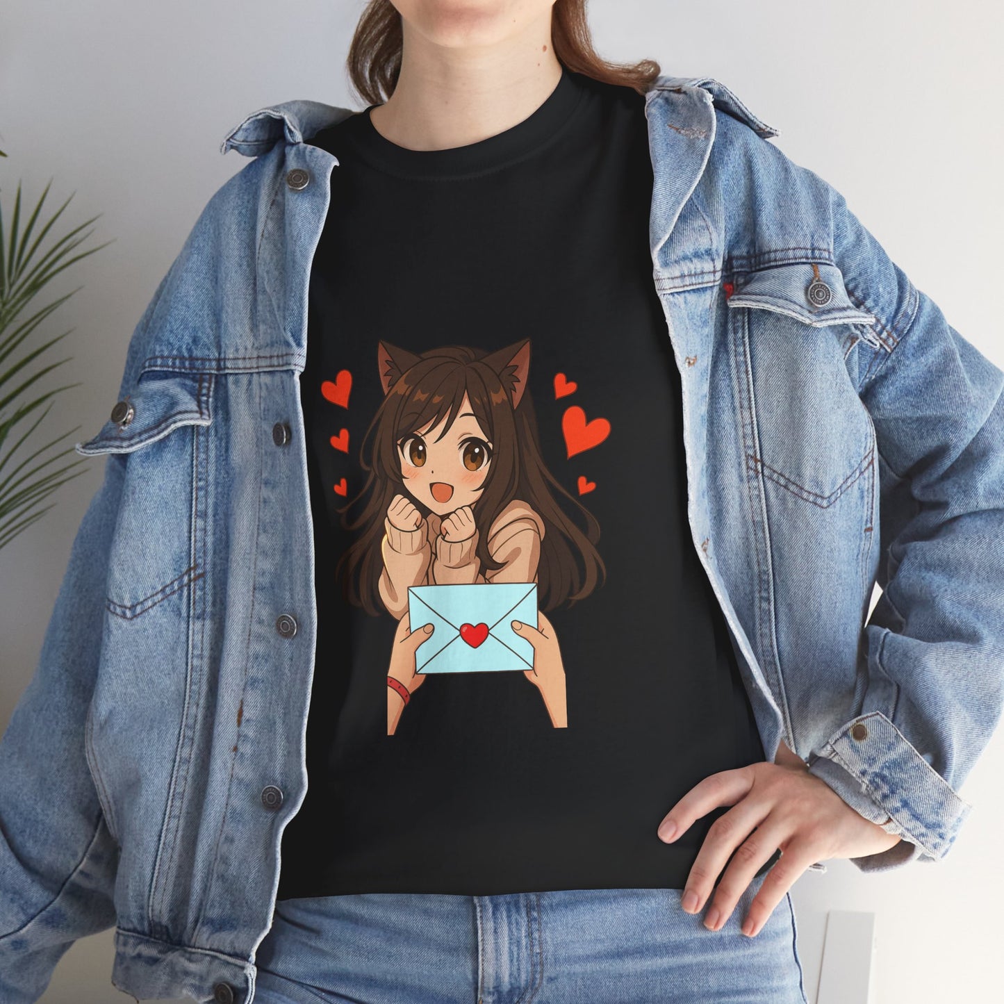Anime Cat Girl In-Love T-Shirt