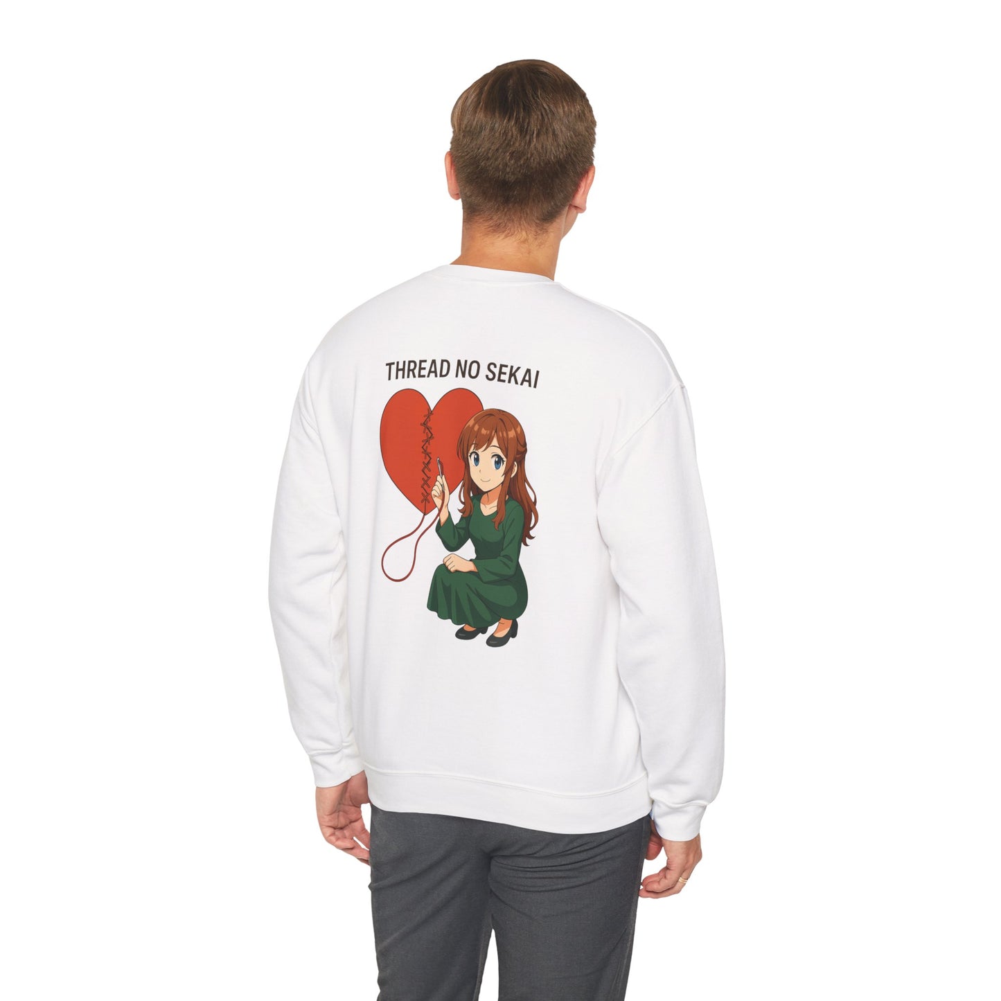 Thread No Sekai Stitched Heart Sweatshirt