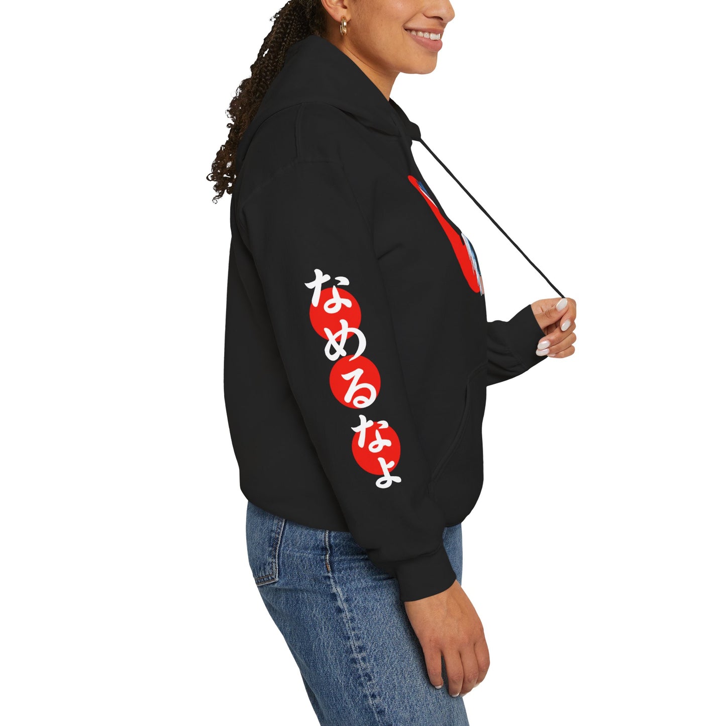 Kitsune Angel Rising Sun Hoodie