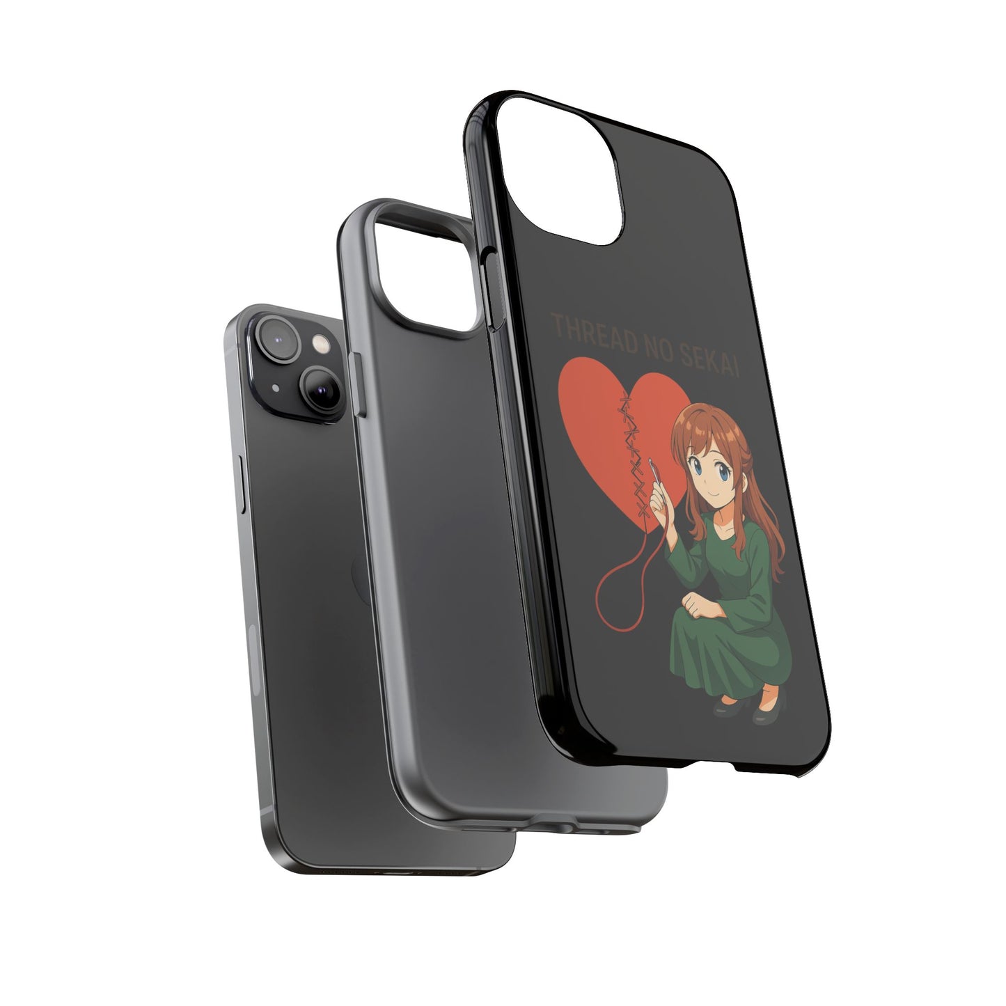 Thread No Sekai - Anime-Inspired Phone Case, Kawaii Design, Gift for Her, Cute Accessory
