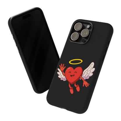 Cute Angel Heart Phone Case | Tough Cases for Everyday Protection, Gift for Friends, Unique Phone Cover, Valentine's Day