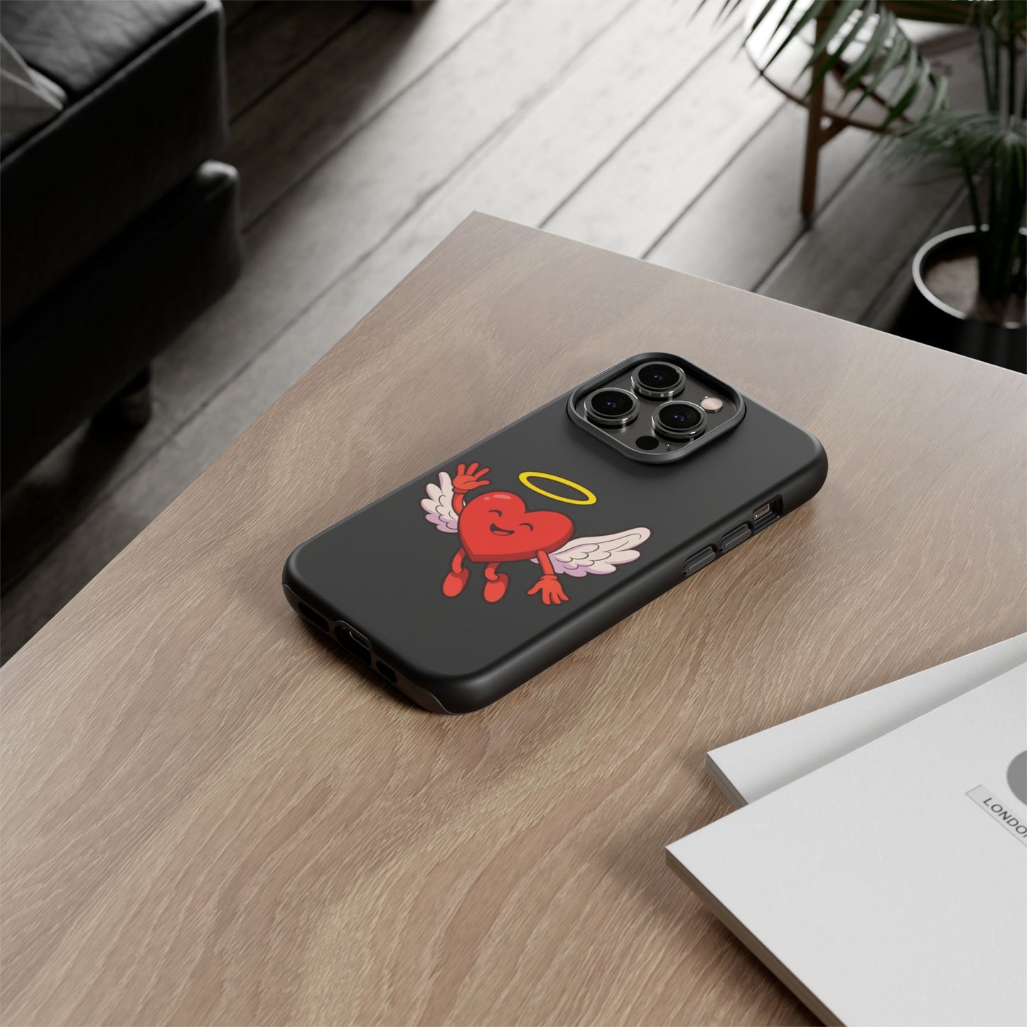 Cute Angel Heart Phone Case | Tough Cases for Everyday Protection, Gift for Friends, Unique Phone Cover, Valentine's Day