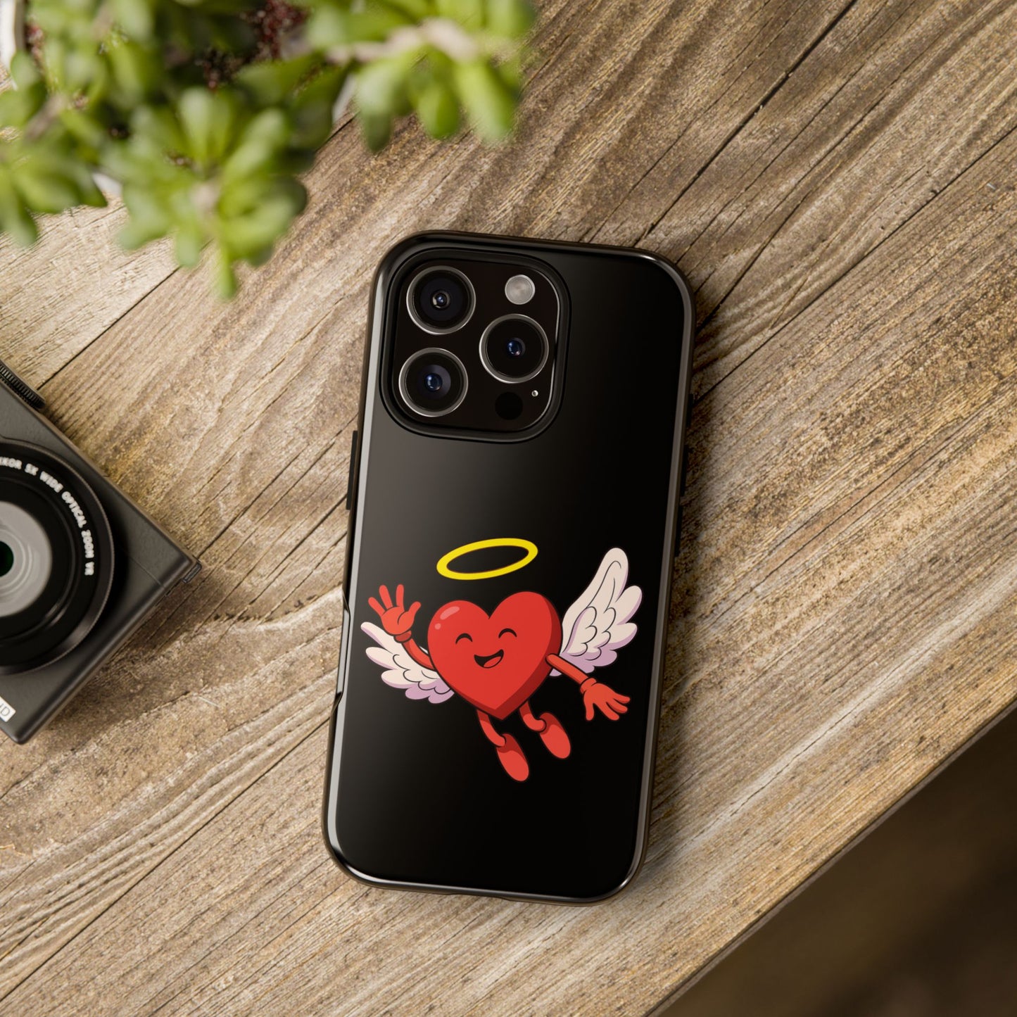 Cute Angel Heart Phone Case | Tough Cases for Everyday Protection, Gift for Friends, Unique Phone Cover, Valentine's Day