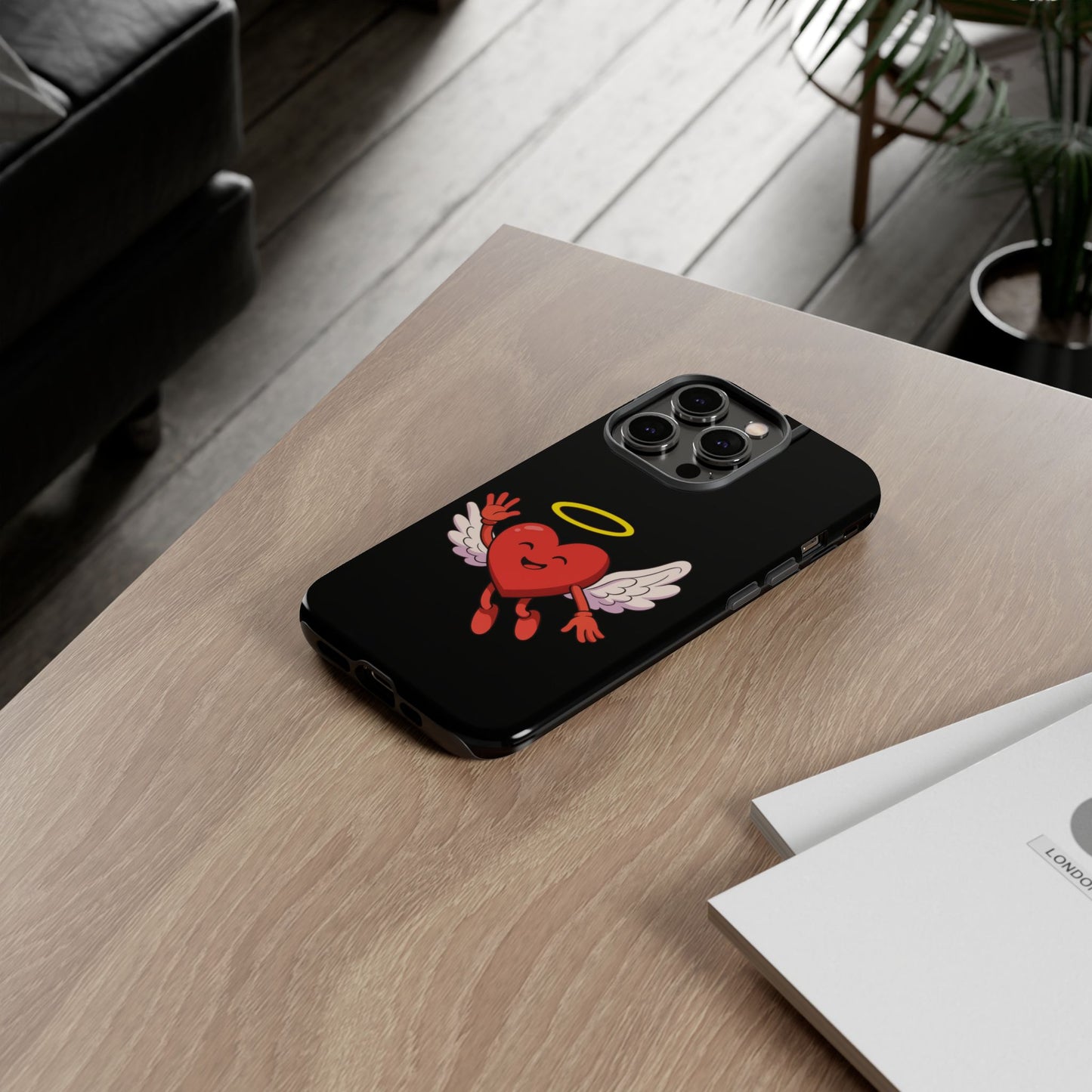 Cute Angel Heart Phone Case | Tough Cases for Everyday Protection, Gift for Friends, Unique Phone Cover, Valentine's Day