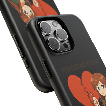Thread No Sekai - Anime-Inspired Phone Case, Kawaii Design, Gift for Her, Cute Accessory