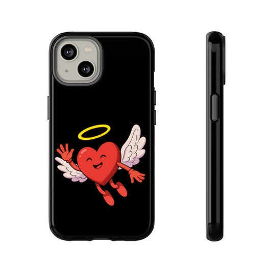 Cute Angel Heart Phone Case | Tough Cases for Everyday Protection, Gift for Friends, Unique Phone Cover, Valentine's Day