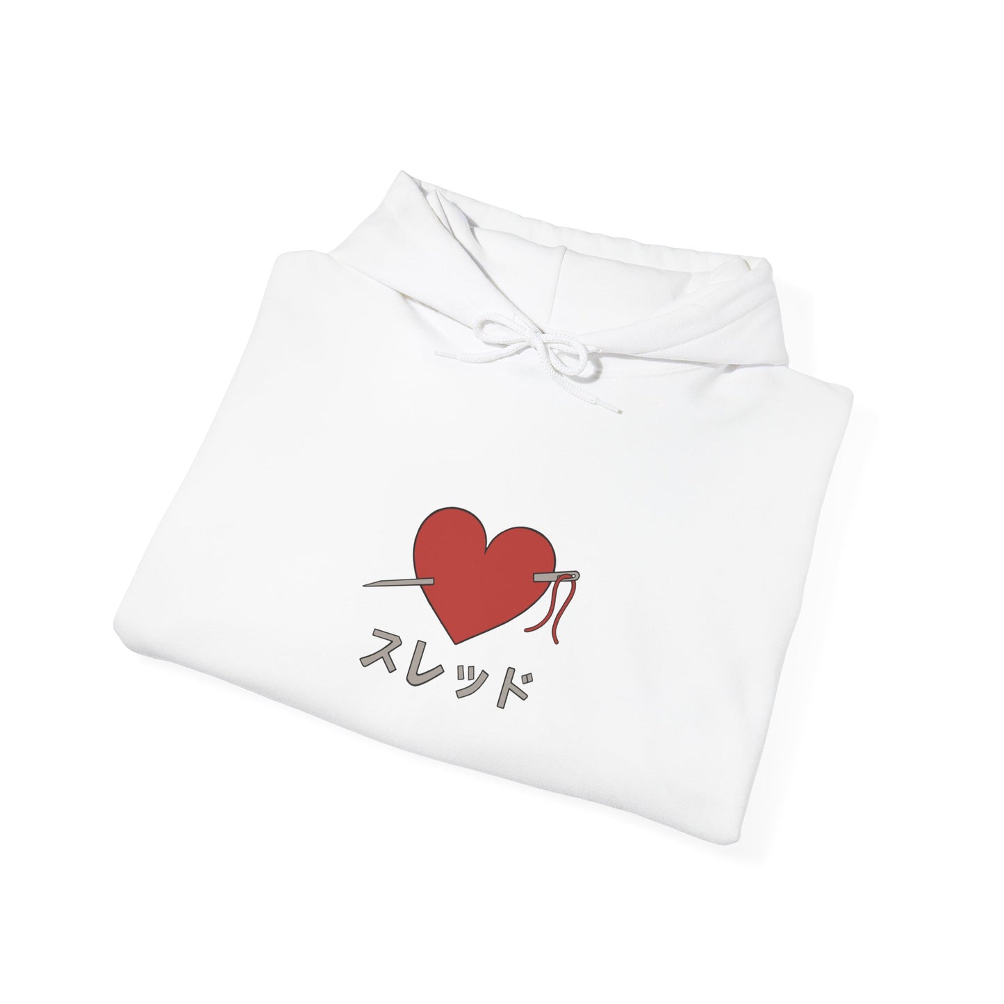 Threaded Heart Anime Hoodie