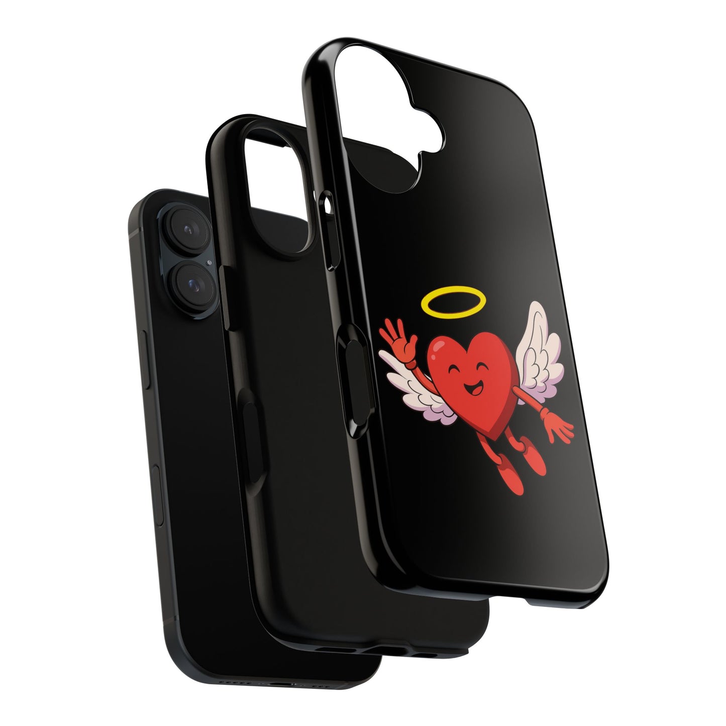 Cute Angel Heart Phone Case | Tough Cases for Everyday Protection, Gift for Friends, Unique Phone Cover, Valentine's Day