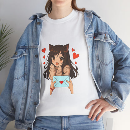 Anime Cat Girl In-Love T-Shirt