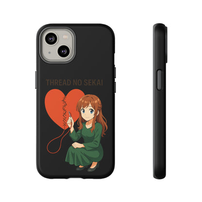 Thread No Sekai - Anime-Inspired Phone Case, Kawaii Design, Gift for Her, Cute Accessory