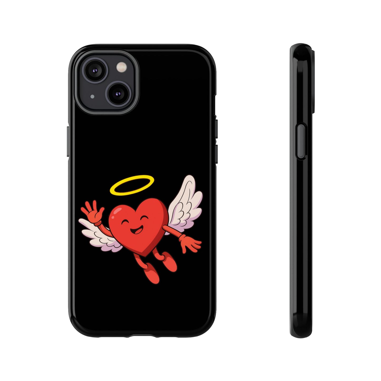 Cute Angel Heart Phone Case | Tough Cases for Everyday Protection, Gift for Friends, Unique Phone Cover, Valentine's Day