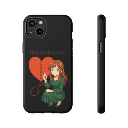 Thread No Sekai - Anime-Inspired Phone Case, Kawaii Design, Gift for Her, Cute Accessory