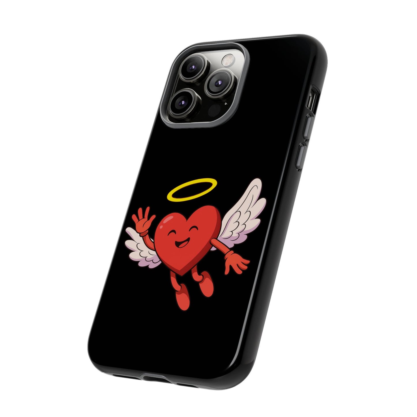 Cute Angel Heart Phone Case | Tough Cases for Everyday Protection, Gift for Friends, Unique Phone Cover, Valentine's Day