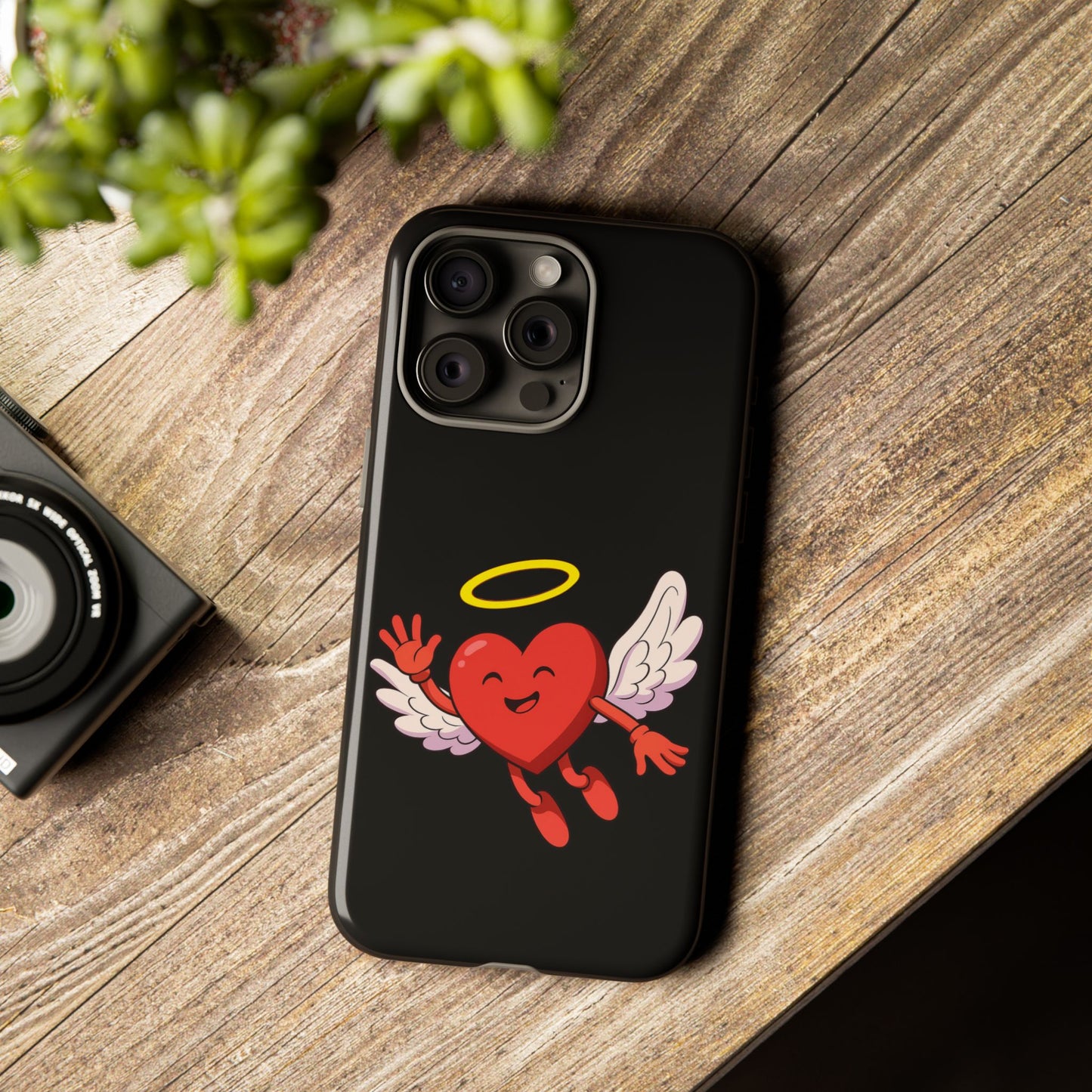 Cute Angel Heart Phone Case | Tough Cases for Everyday Protection, Gift for Friends, Unique Phone Cover, Valentine's Day