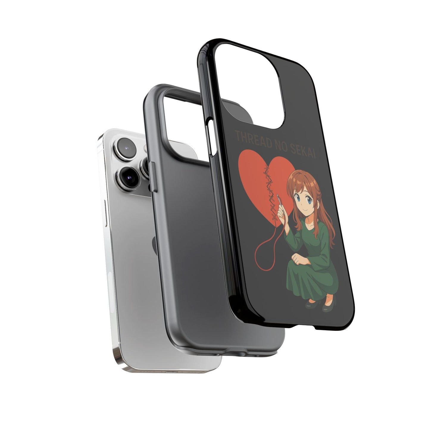 Thread No Sekai - Anime-Inspired Phone Case, Kawaii Design, Gift for Her, Cute Accessory