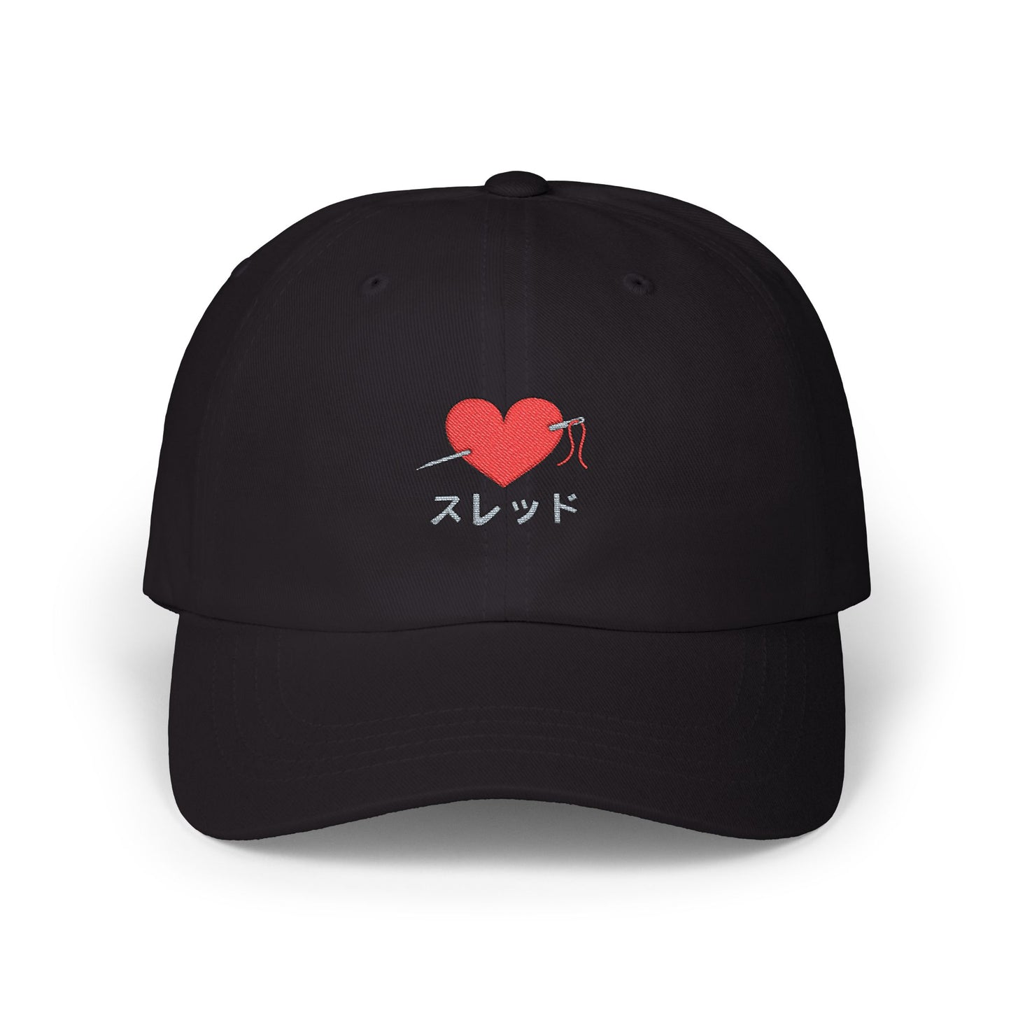 Stitched Heart Anime Baseball Hat