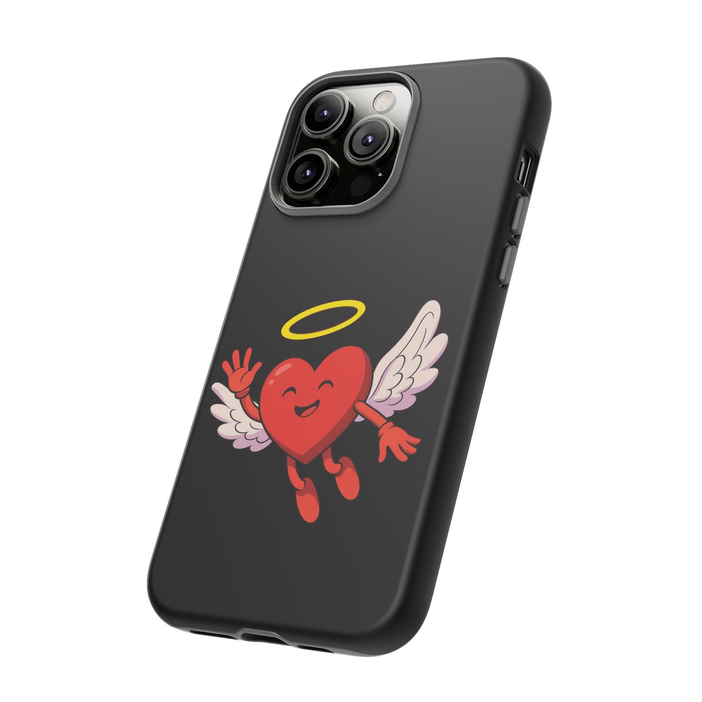 Cute Angel Heart Phone Case | Tough Cases for Everyday Protection, Gift for Friends, Unique Phone Cover, Valentine's Day