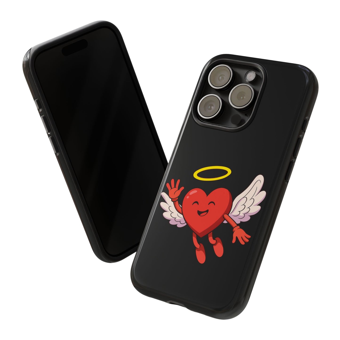 Cute Angel Heart Phone Case | Tough Cases for Everyday Protection, Gift for Friends, Unique Phone Cover, Valentine's Day