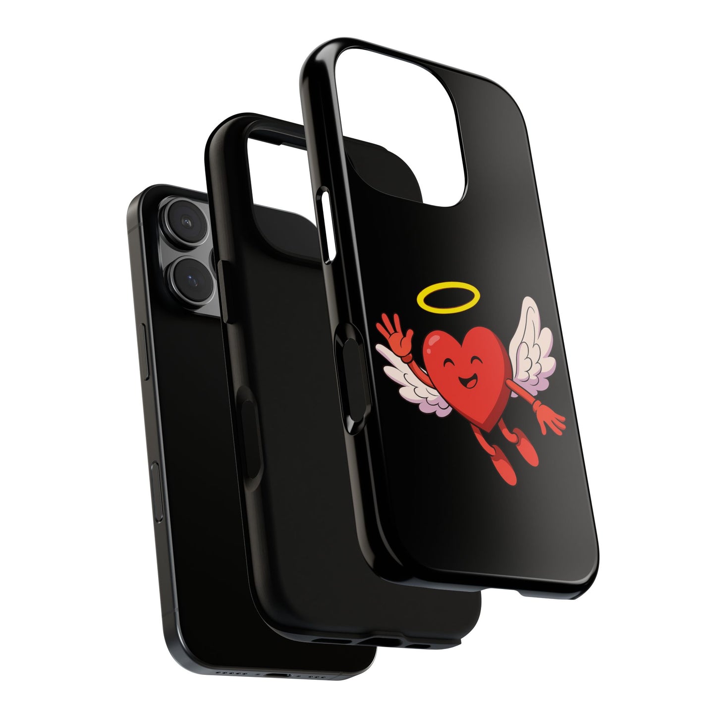 Cute Angel Heart Phone Case | Tough Cases for Everyday Protection, Gift for Friends, Unique Phone Cover, Valentine's Day
