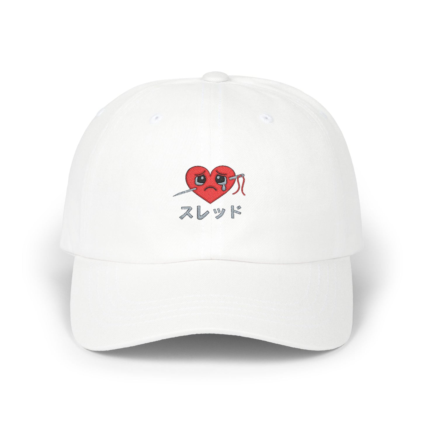 Stitched Crying Heart Anime Baseball Hat