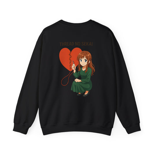 Thread No Sekai Stitched Heart Sweatshirt