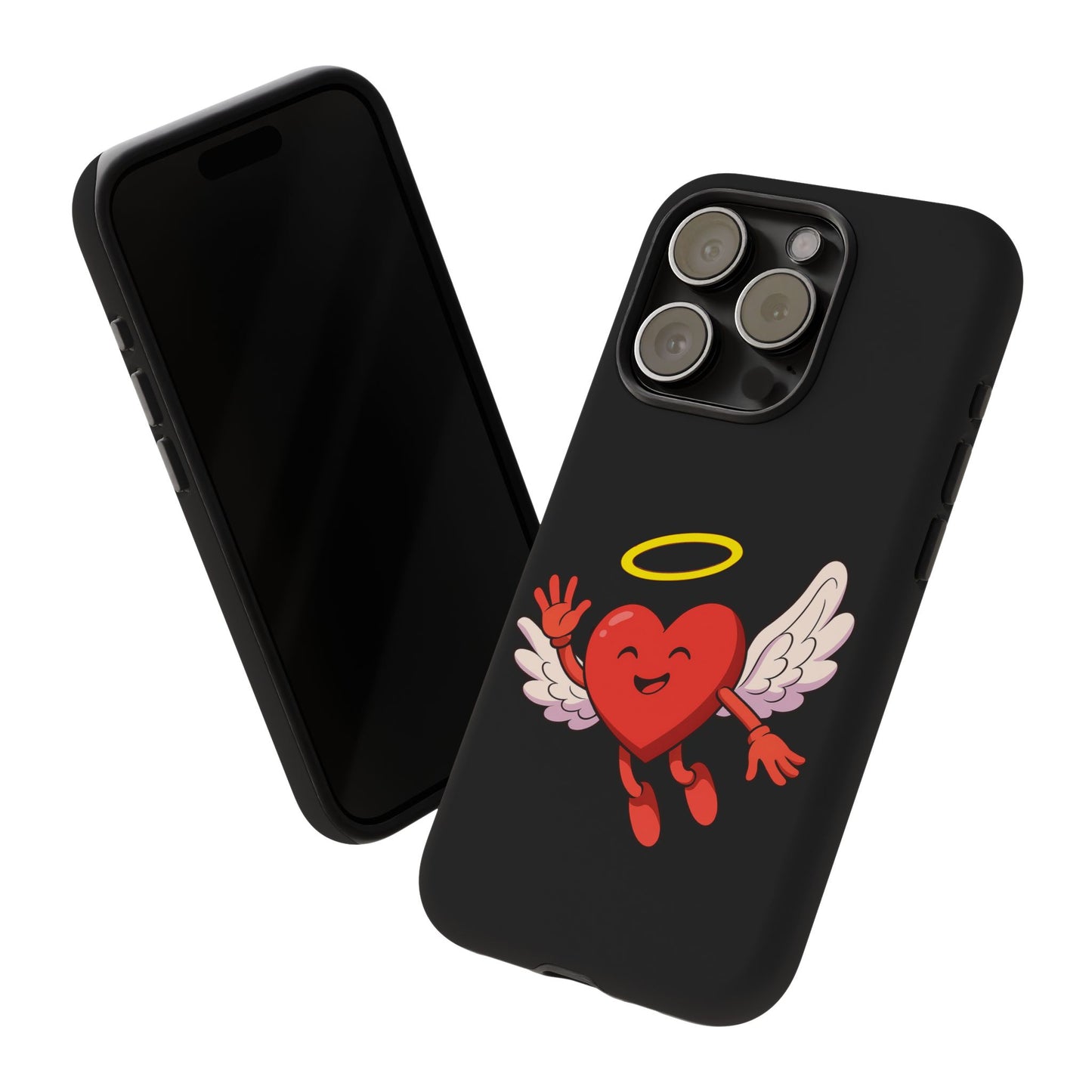 Cute Angel Heart Phone Case | Tough Cases for Everyday Protection, Gift for Friends, Unique Phone Cover, Valentine's Day