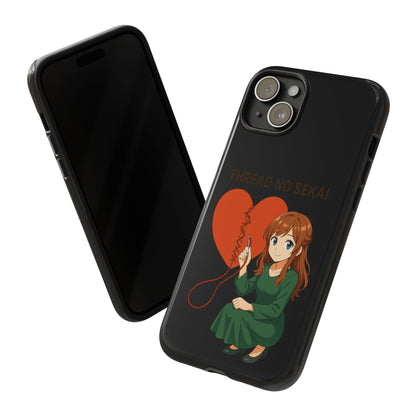 Thread No Sekai - Anime-Inspired Phone Case, Kawaii Design, Gift for Her, Cute Accessory