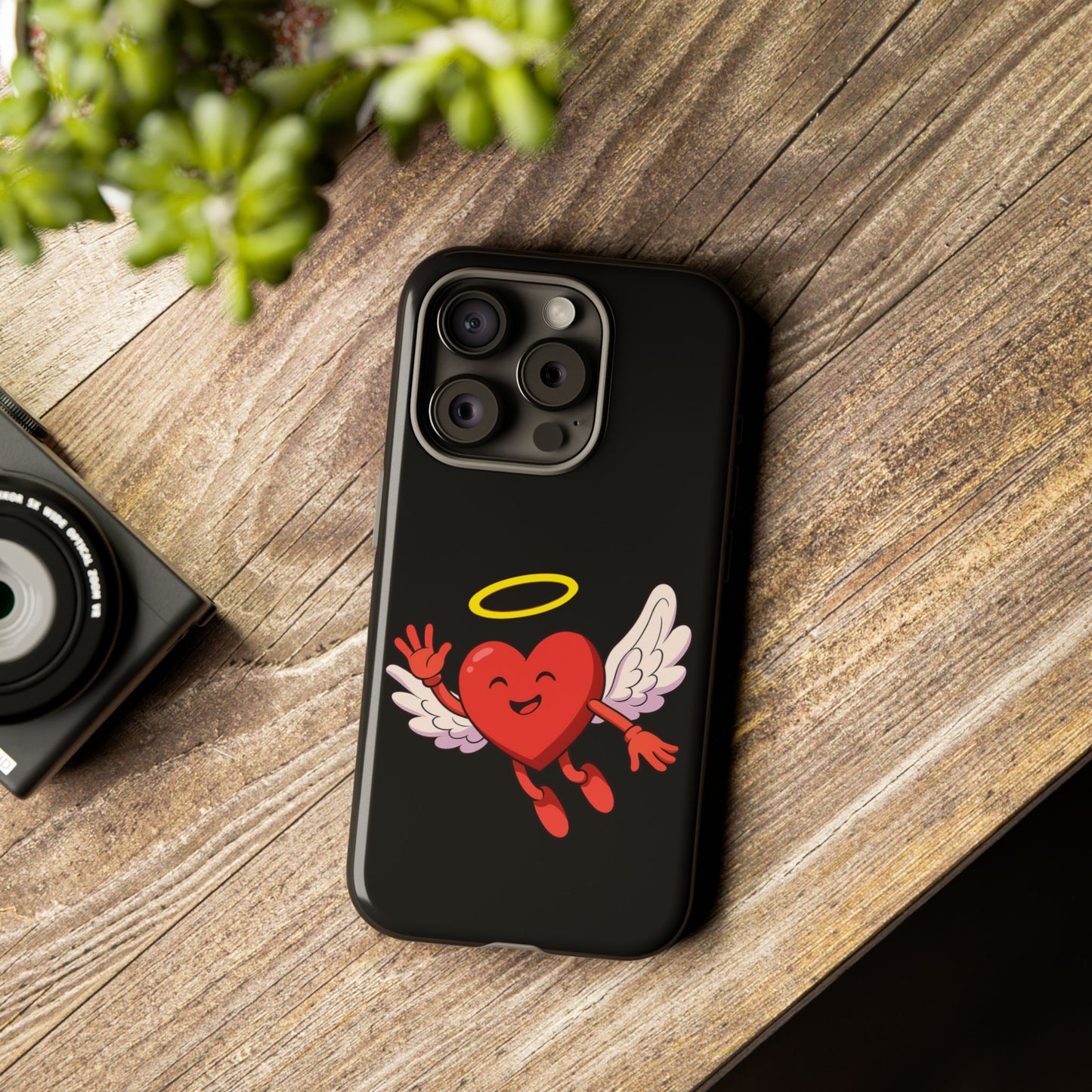 Cute Angel Heart Phone Case | Tough Cases for Everyday Protection, Gift for Friends, Unique Phone Cover, Valentine's Day