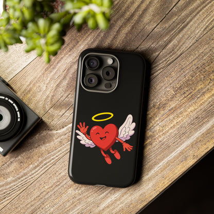 Cute Angel Heart Phone Case | Tough Cases for Everyday Protection, Gift for Friends, Unique Phone Cover, Valentine's Day