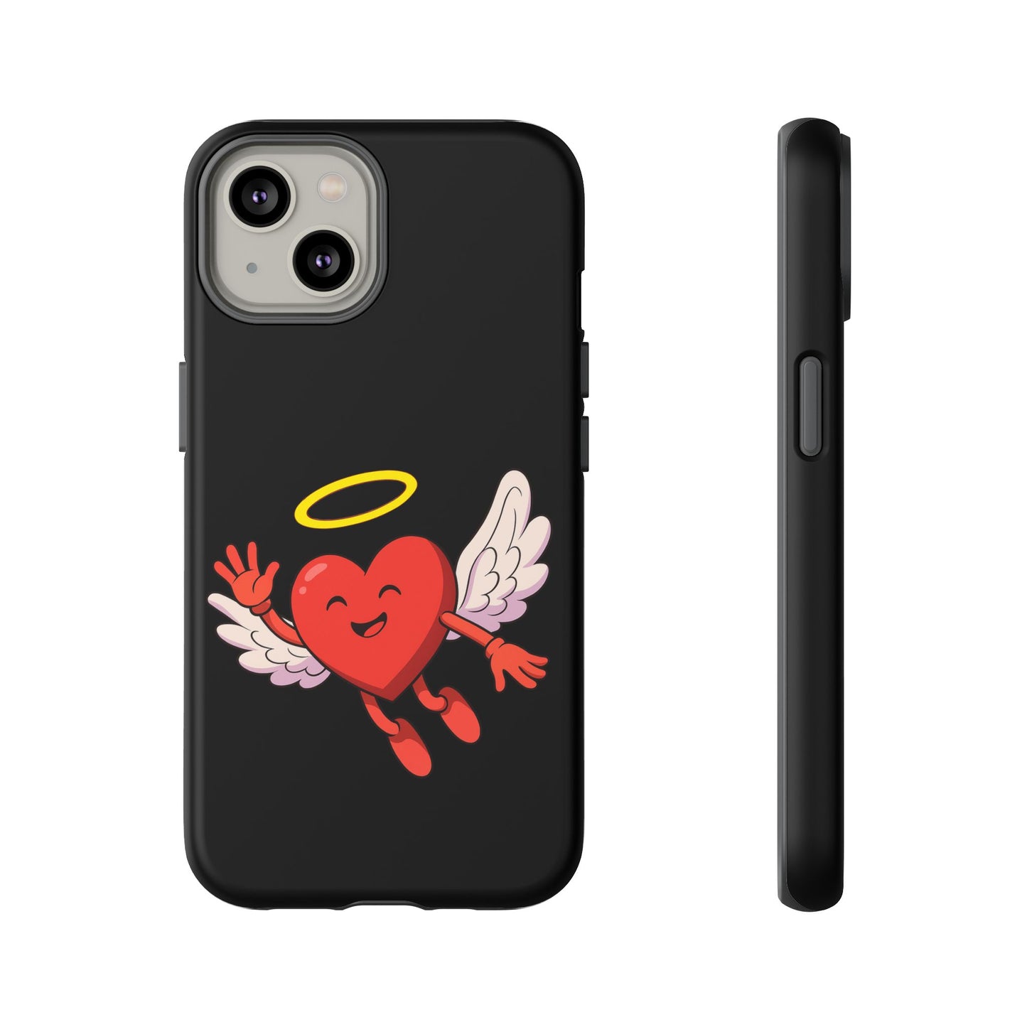 Cute Angel Heart Phone Case | Tough Cases for Everyday Protection, Gift for Friends, Unique Phone Cover, Valentine's Day