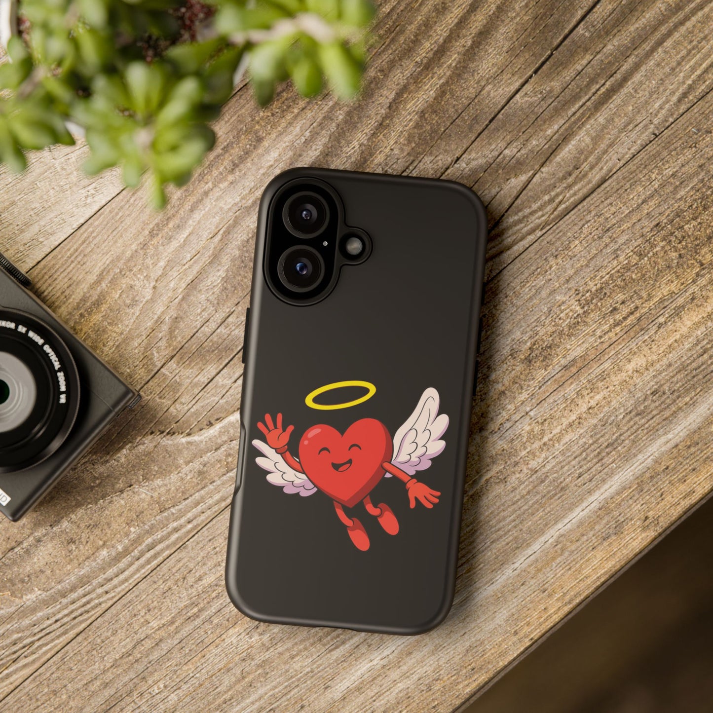 Cute Angel Heart Phone Case | Tough Cases for Everyday Protection, Gift for Friends, Unique Phone Cover, Valentine's Day