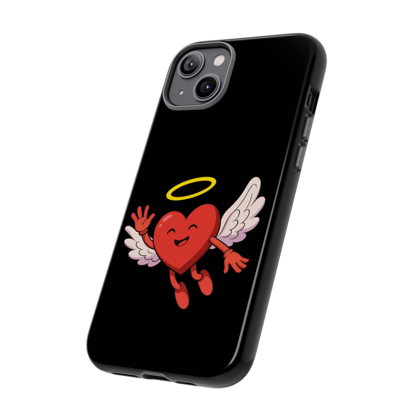Cute Angel Heart Phone Case | Tough Cases for Everyday Protection, Gift for Friends, Unique Phone Cover, Valentine's Day