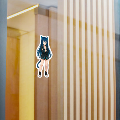 Blue-Haired Cat Girl Sticker