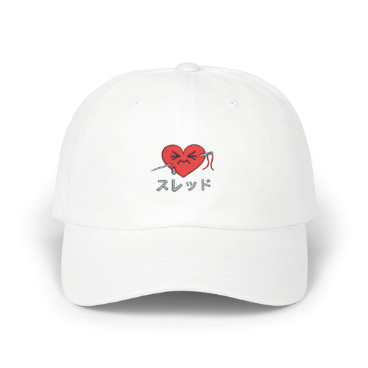 Stitched Heartache Anime Baseball Hat