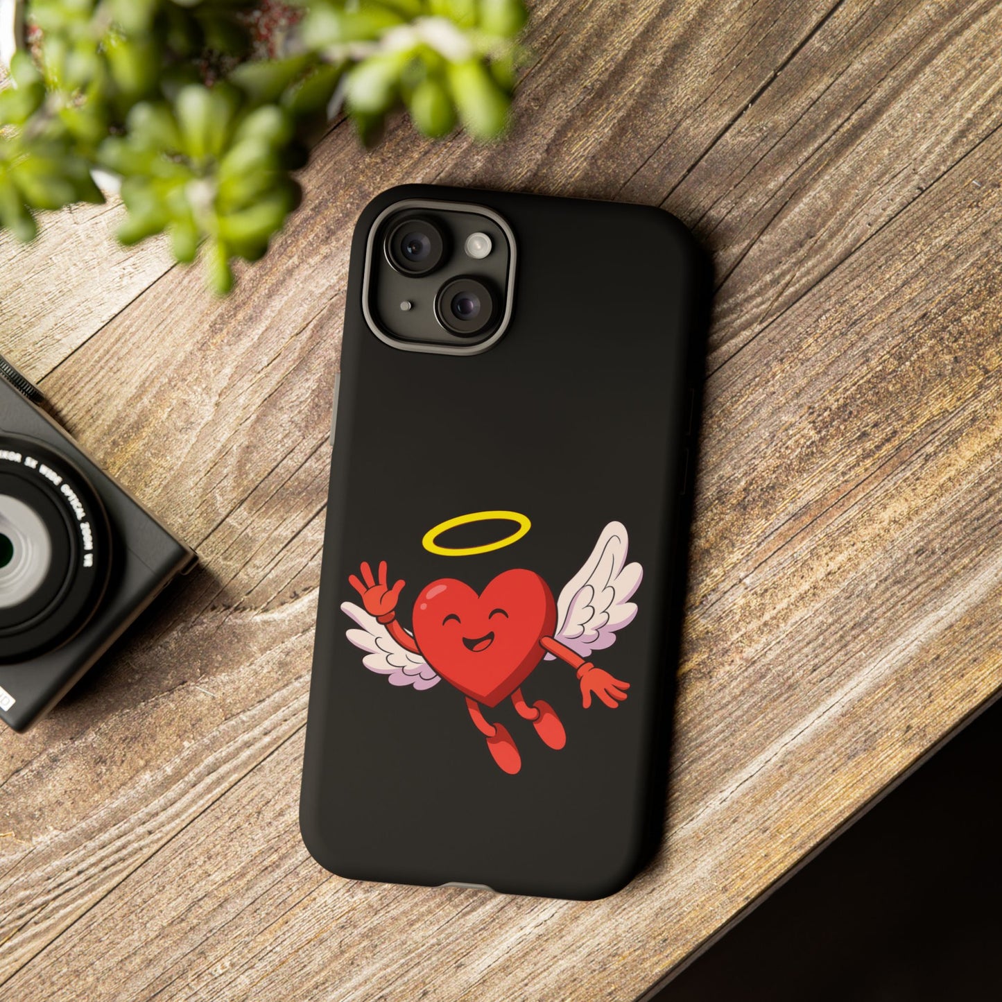 Cute Angel Heart Phone Case | Tough Cases for Everyday Protection, Gift for Friends, Unique Phone Cover, Valentine's Day
