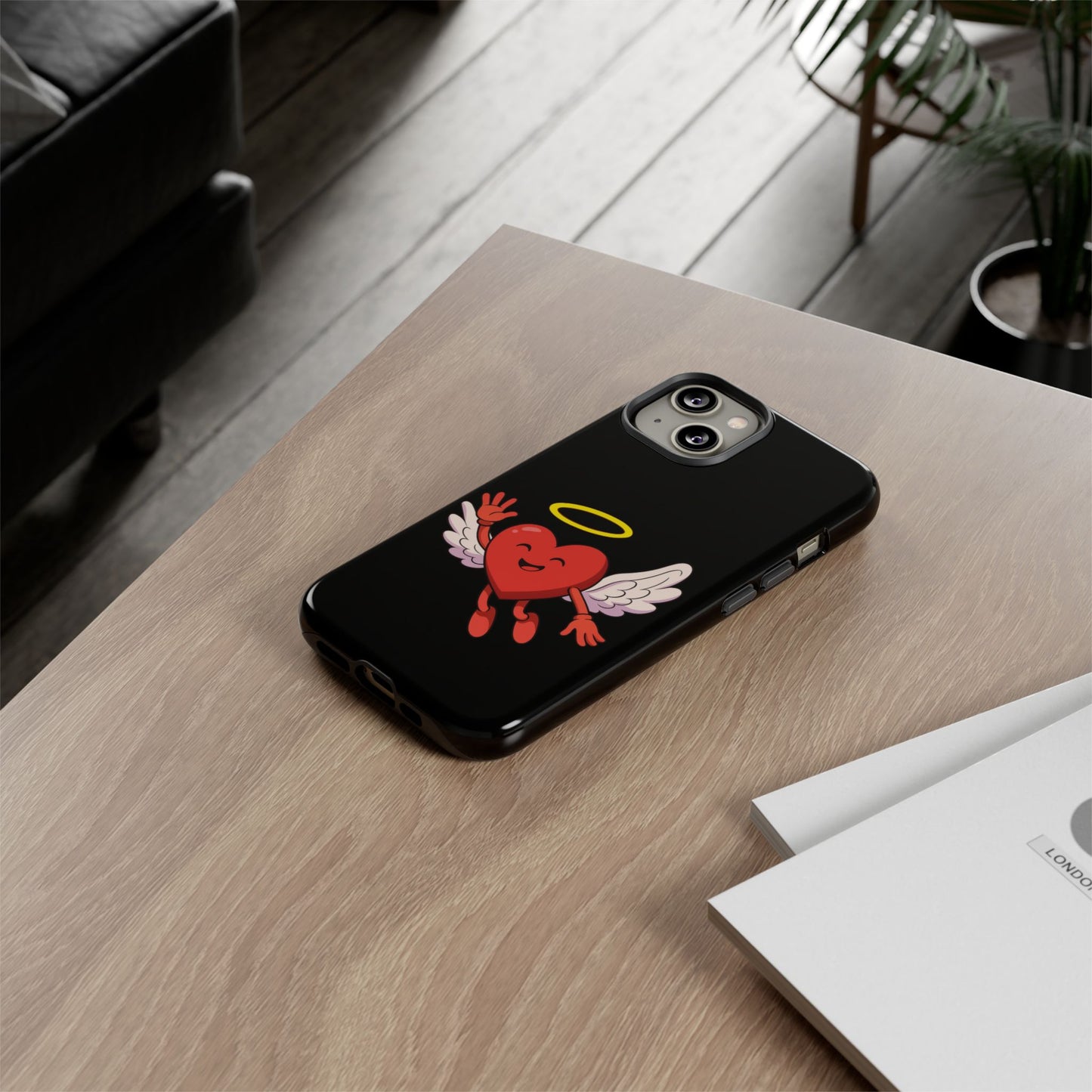 Cute Angel Heart Phone Case | Tough Cases for Everyday Protection, Gift for Friends, Unique Phone Cover, Valentine's Day