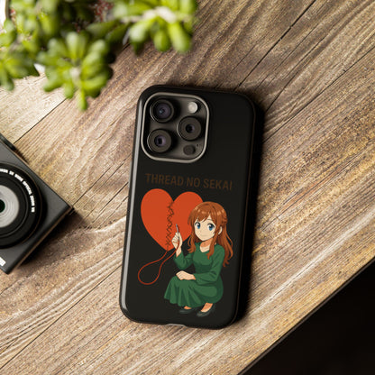 Thread No Sekai - Anime-Inspired Phone Case, Kawaii Design, Gift for Her, Cute Accessory
