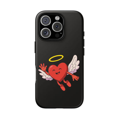 Cute Angel Heart Phone Case | Tough Cases for Everyday Protection, Gift for Friends, Unique Phone Cover, Valentine's Day