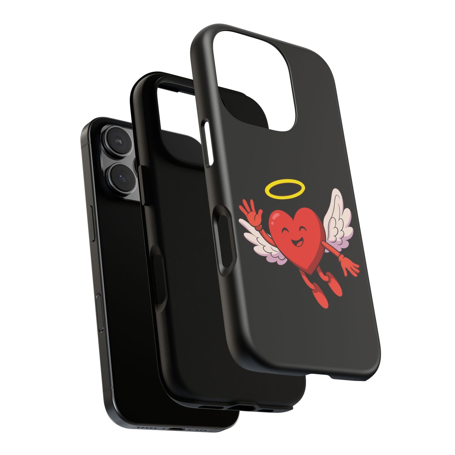 Cute Angel Heart Phone Case | Tough Cases for Everyday Protection, Gift for Friends, Unique Phone Cover, Valentine's Day