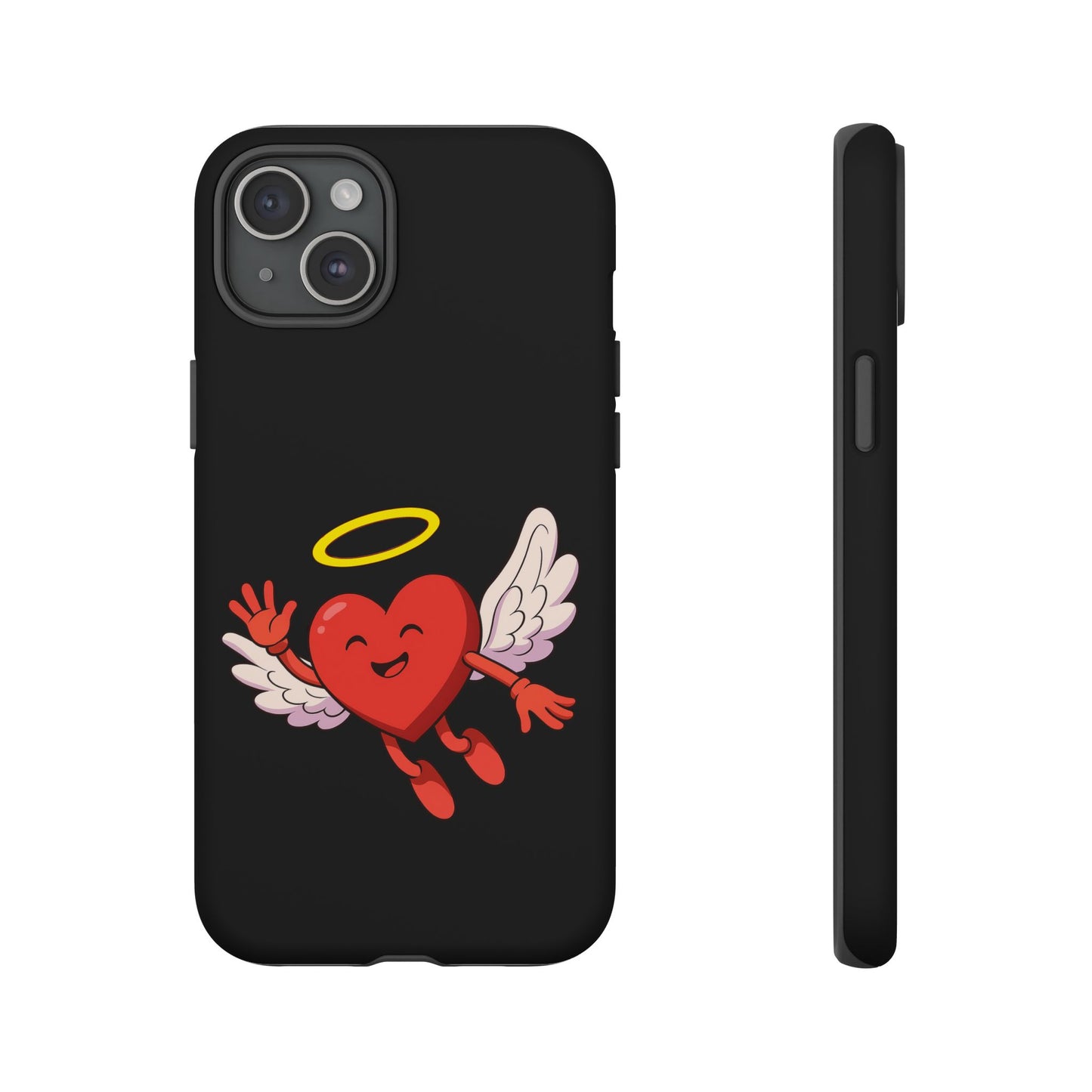 Cute Angel Heart Phone Case | Tough Cases for Everyday Protection, Gift for Friends, Unique Phone Cover, Valentine's Day
