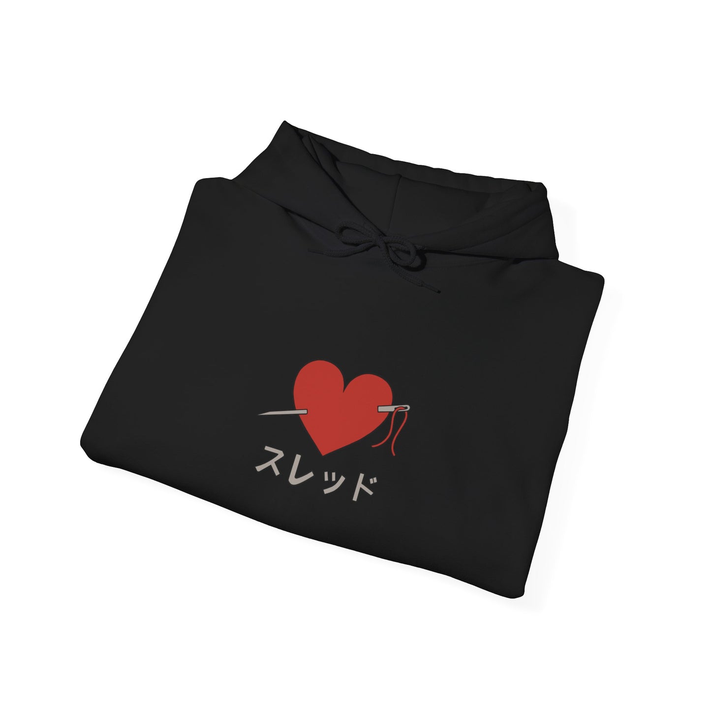 Threaded Heart Anime Hoodie