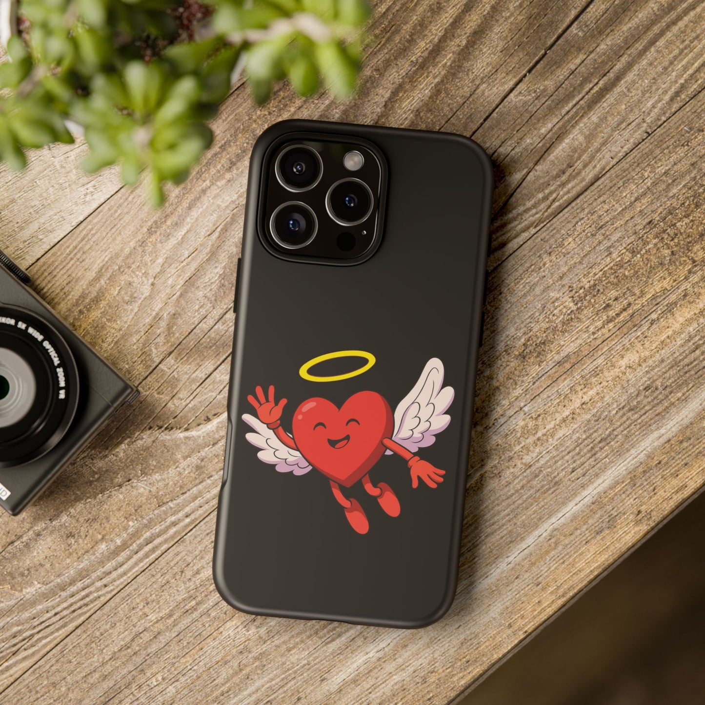 Cute Angel Heart Phone Case | Tough Cases for Everyday Protection, Gift for Friends, Unique Phone Cover, Valentine's Day