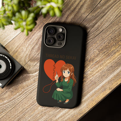 Thread No Sekai - Anime-Inspired Phone Case, Kawaii Design, Gift for Her, Cute Accessory